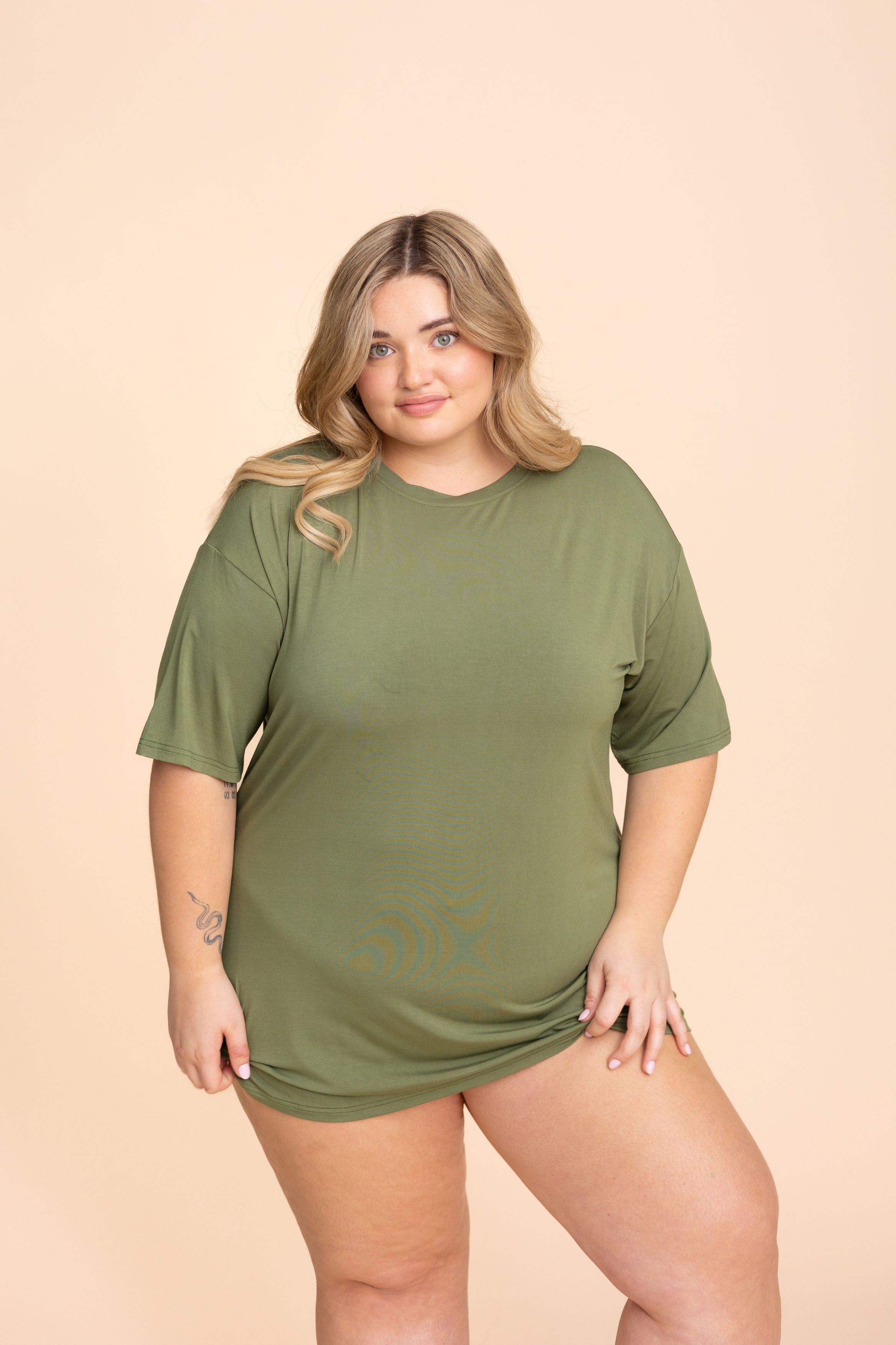 Unisex Long Tee "KAKI"