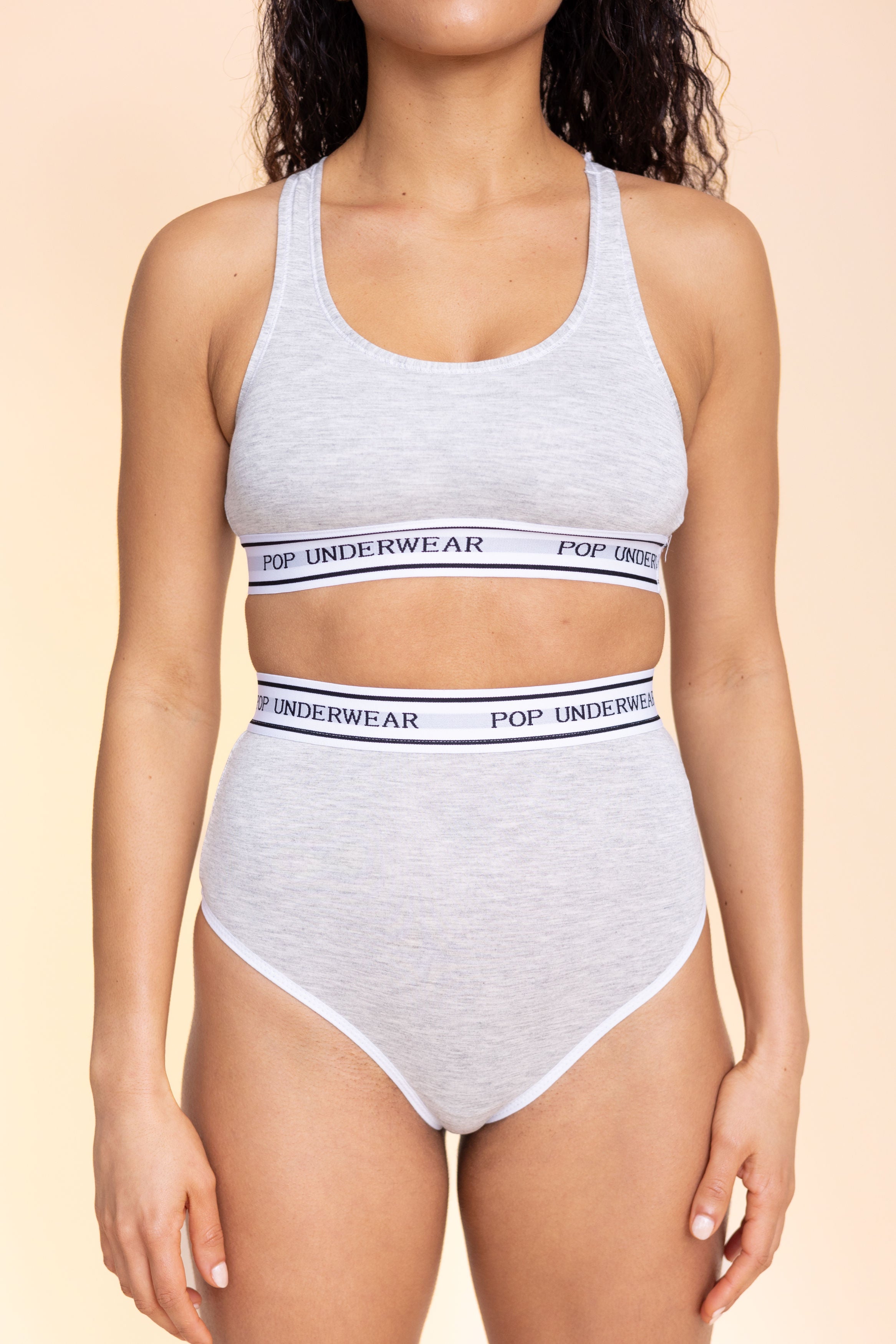 Tanga Taille Haute "GRIS"