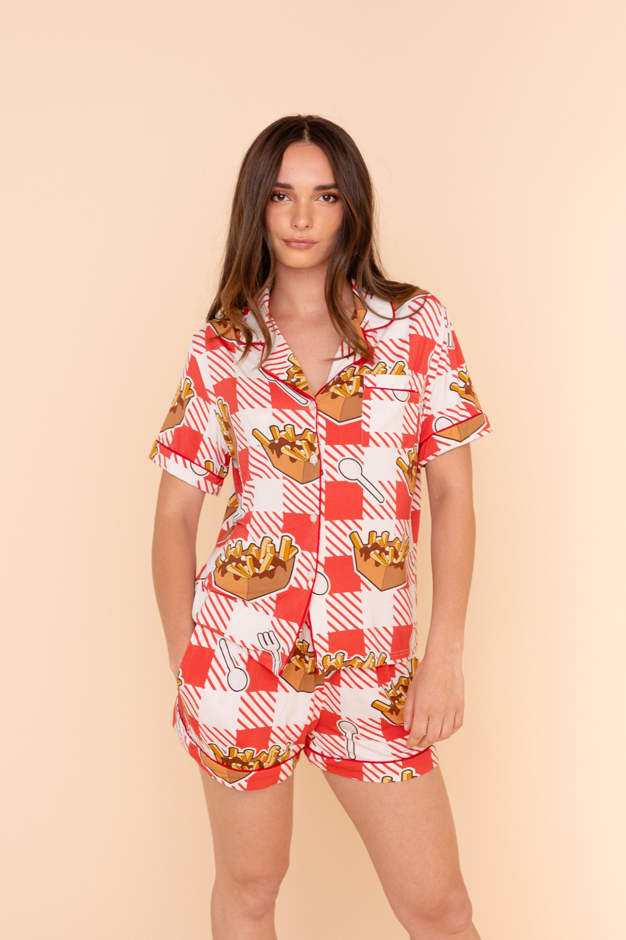 Chemisier Pyjama "LÂCHE PAS LA PATATE"