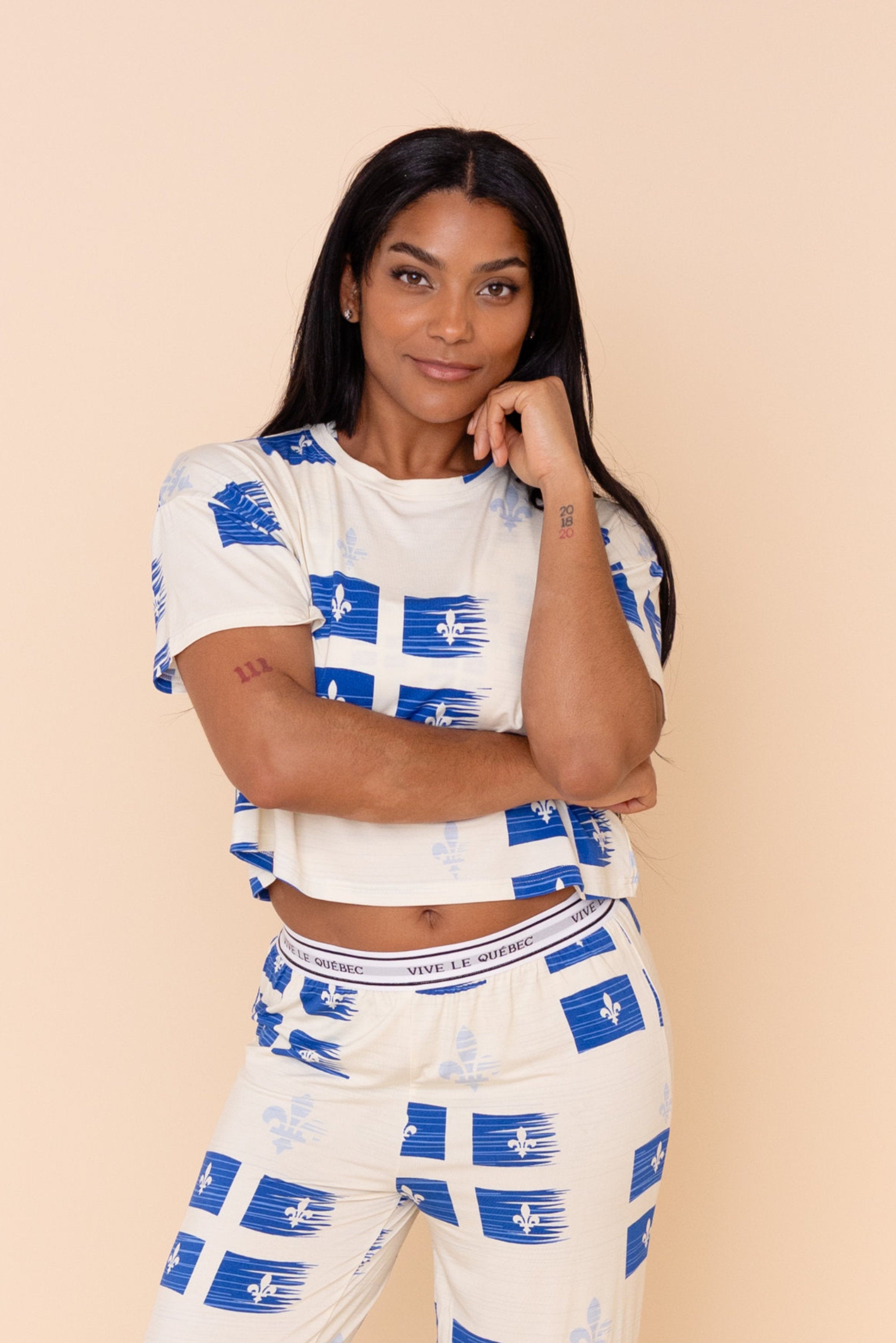 Haut Pyjama "VIVE LE QUÉBEC"