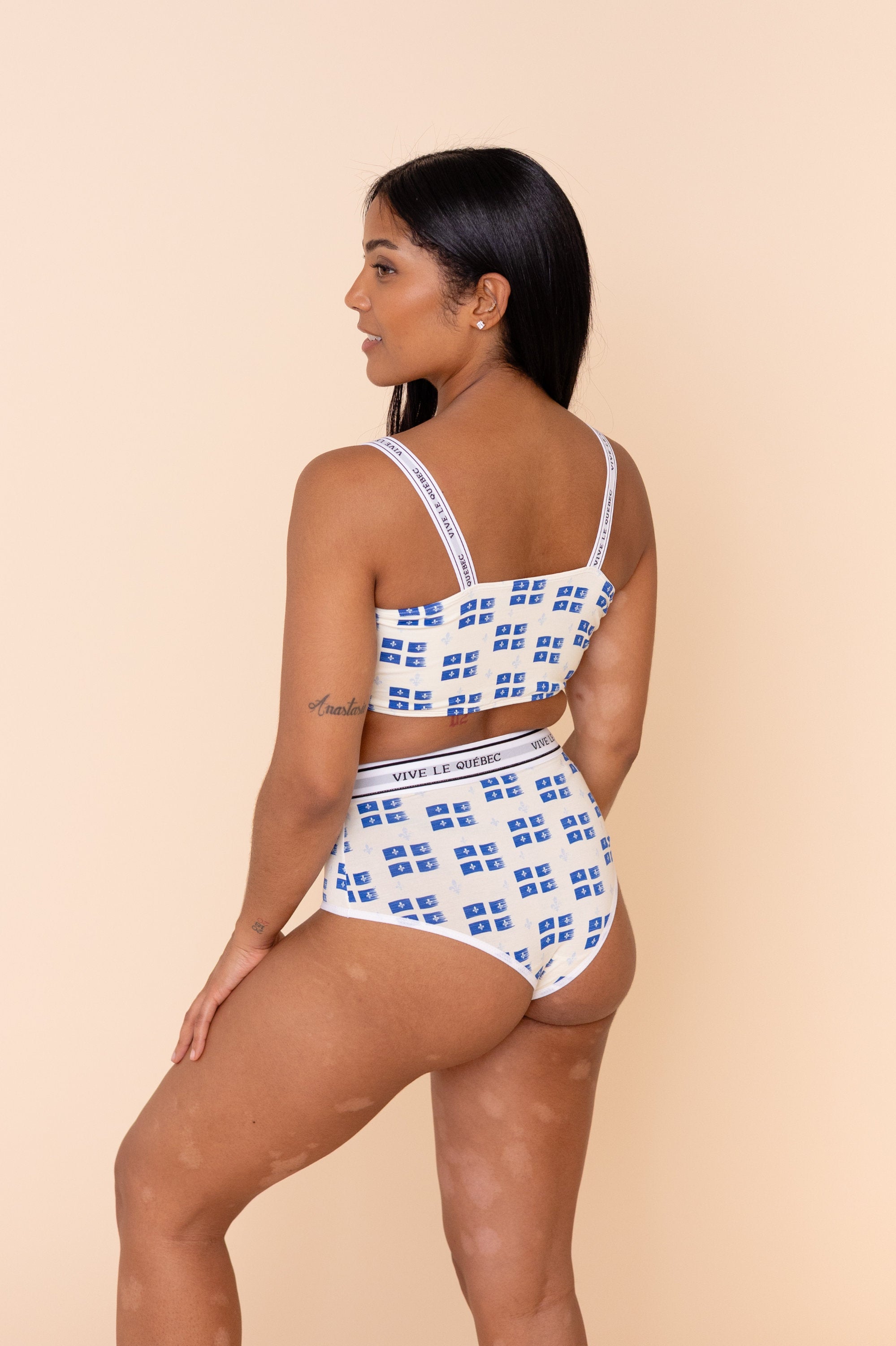Tanga Taille Haute "VIVE LE QUÉBEC"