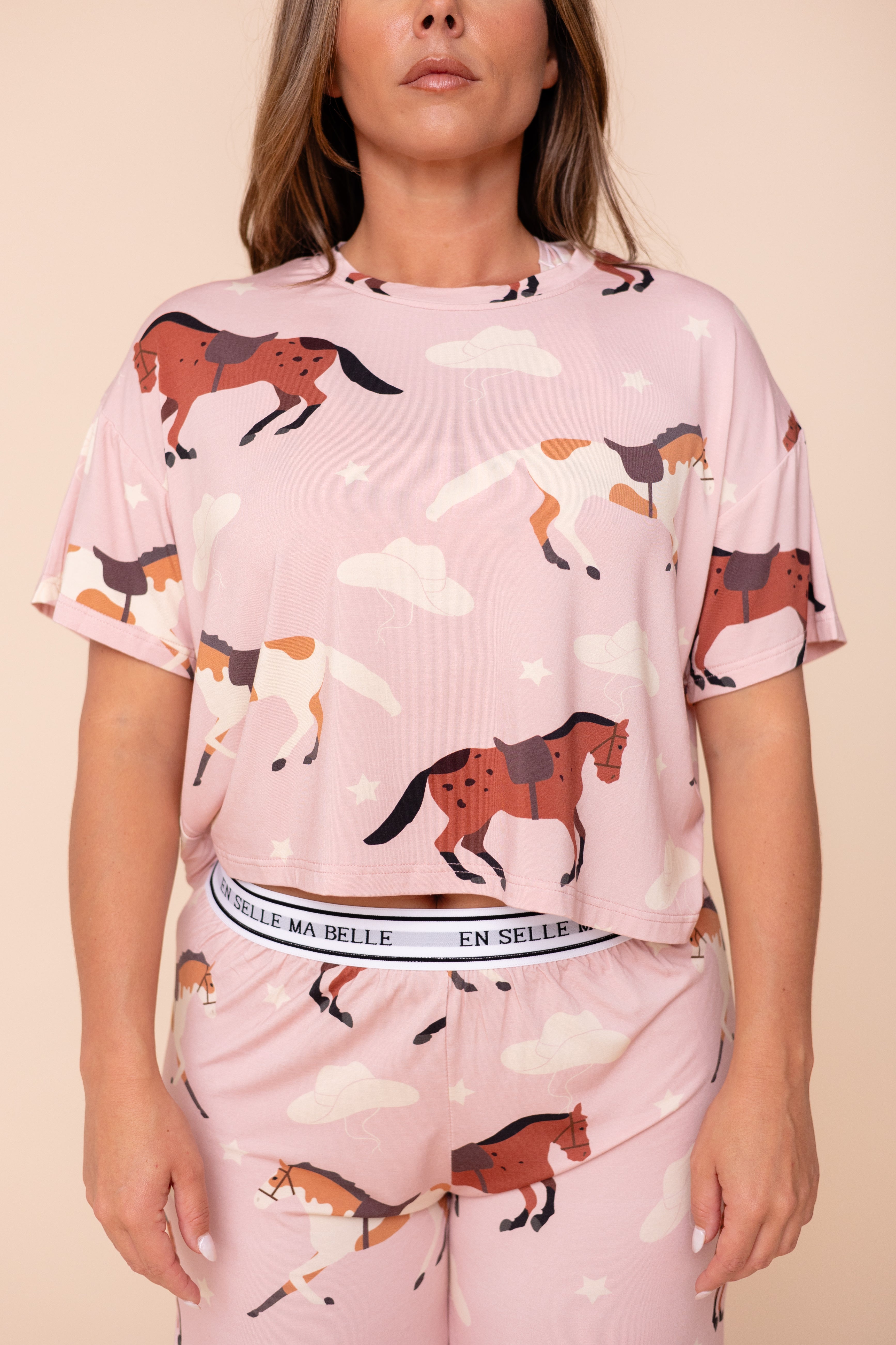 Haut Pyjama "EN SELLE MA BELLE"