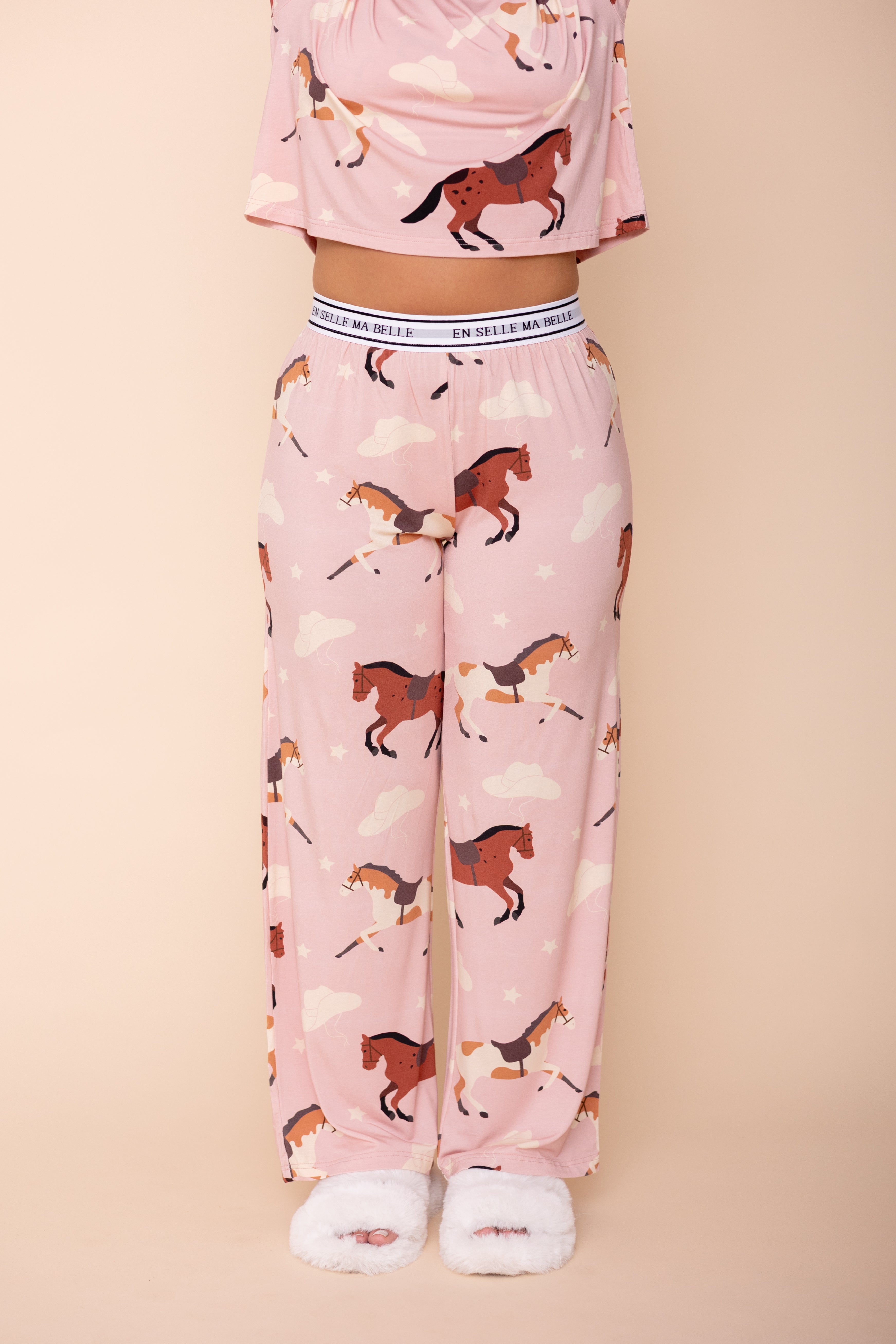 Pantalon Pyjama Évasé "EN SELLE MA BELLE"