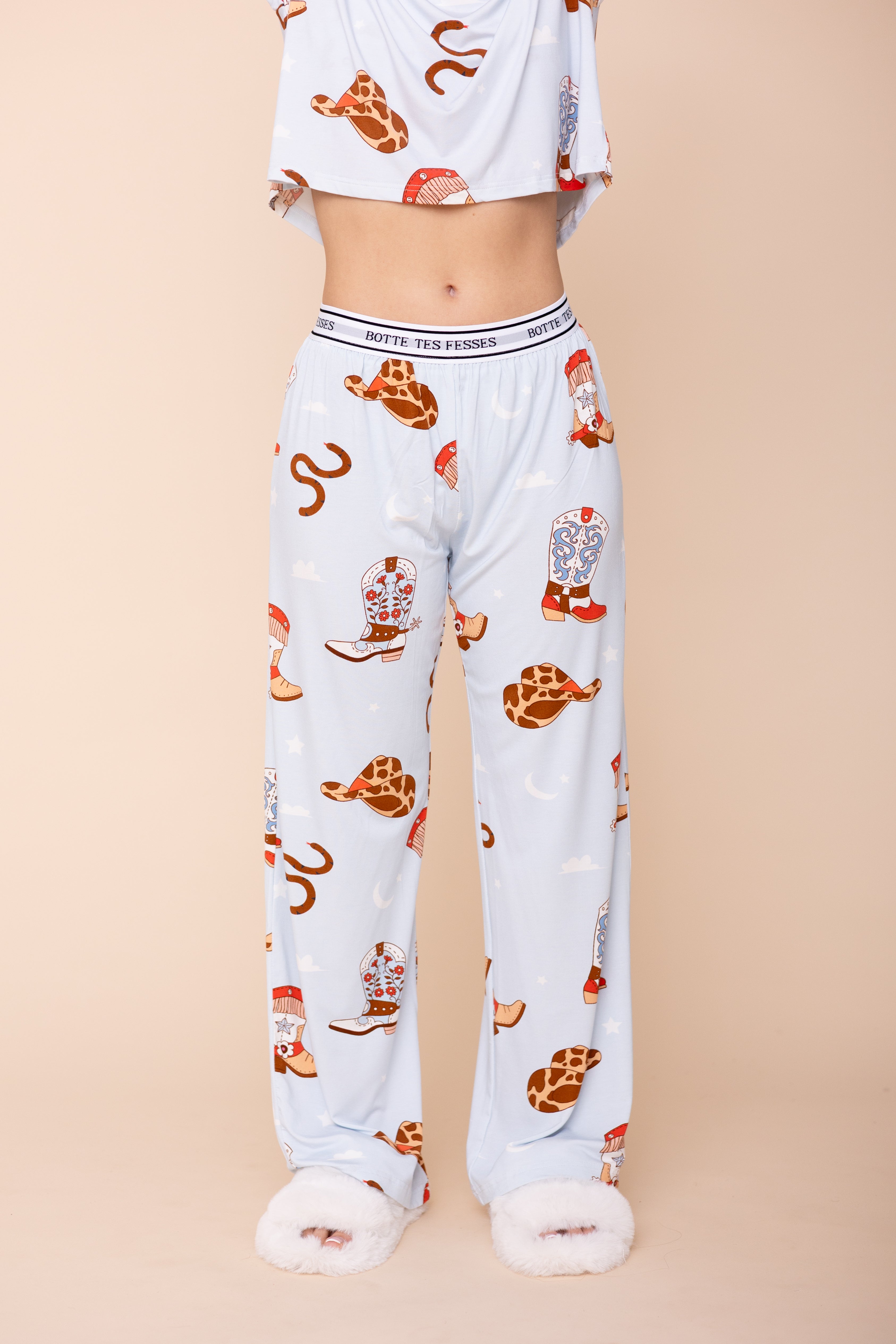 Pantalon Pyjama Évasé "BOTTE TES FESSES"