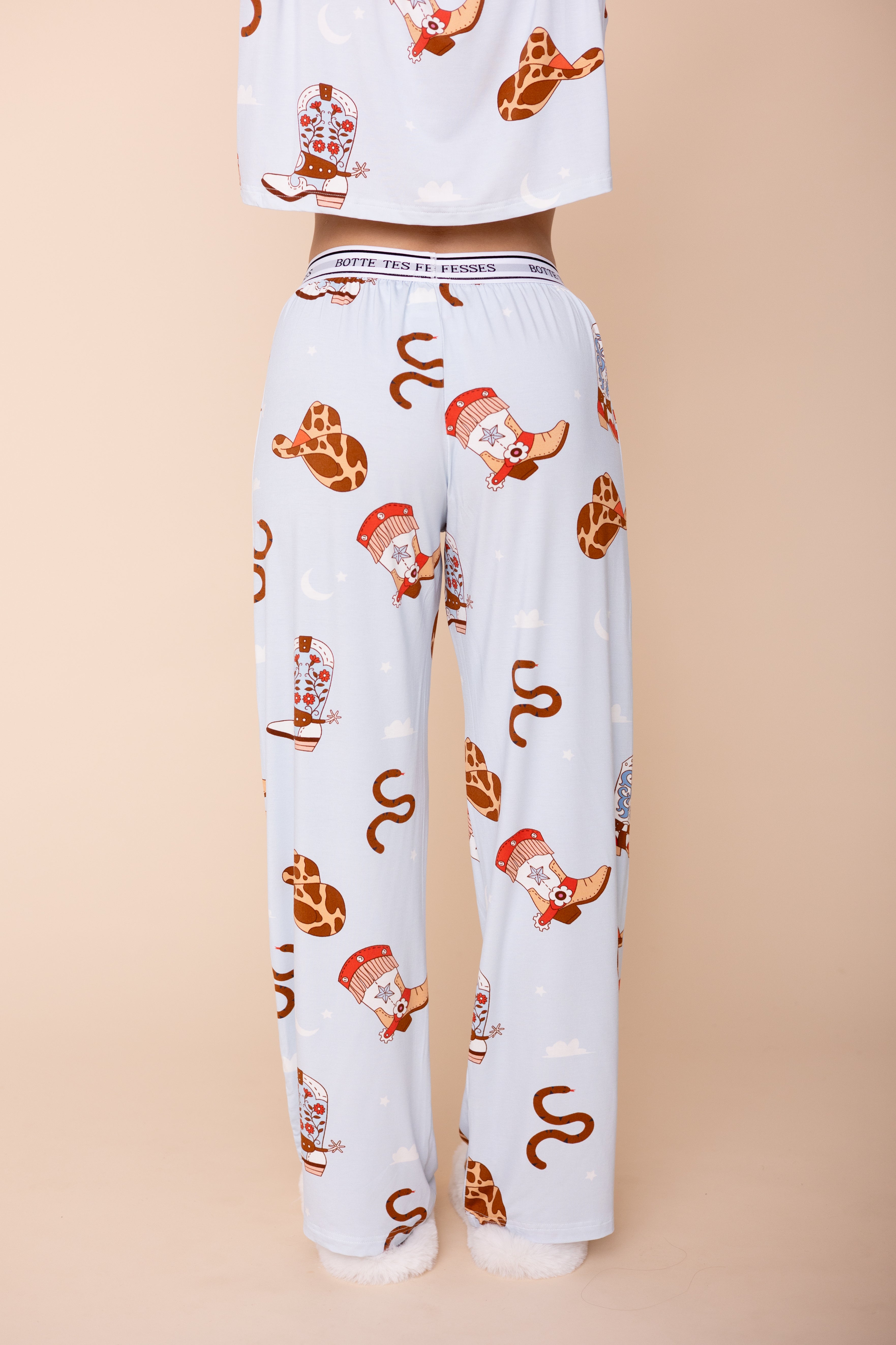 Pantalon Pyjama Évasé "BOTTE TES FESSES"
