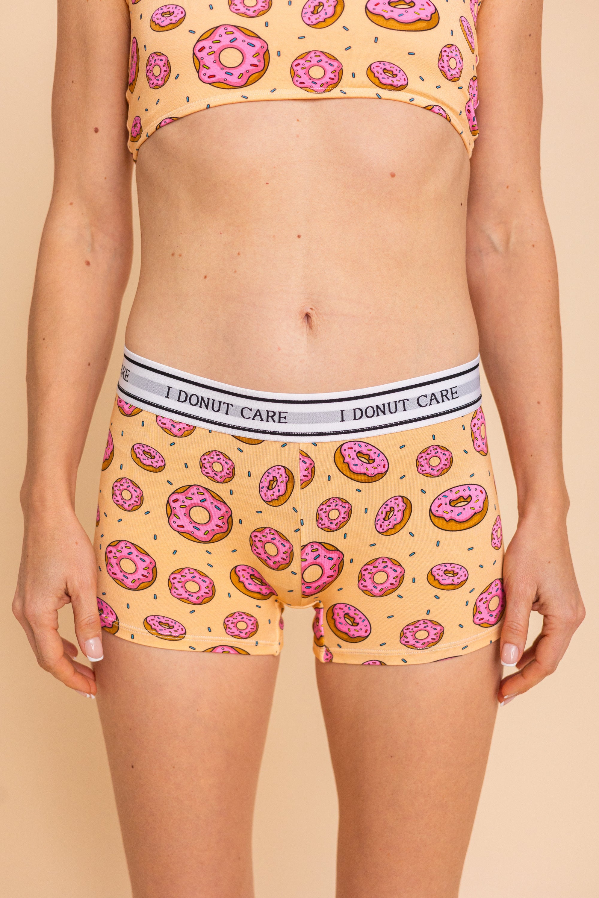 Boxer Femme "I DONUT CARE"