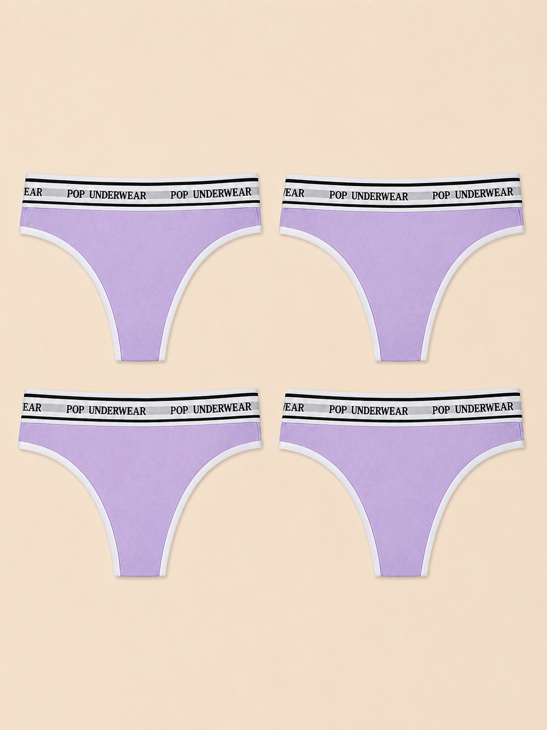 String "LILAS" - Pack de 4
