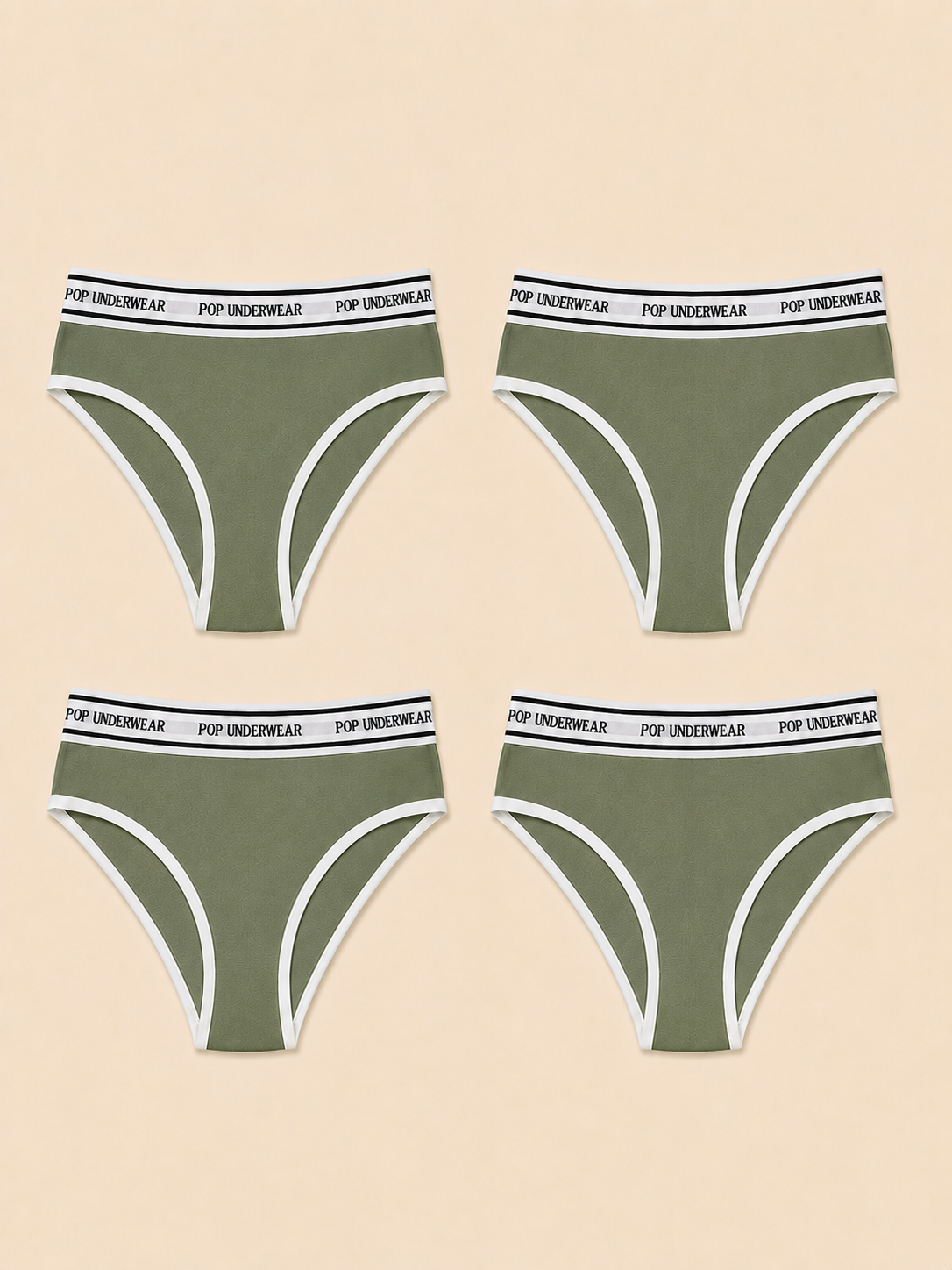 Brésilienne "KAKI" - Pack de 4