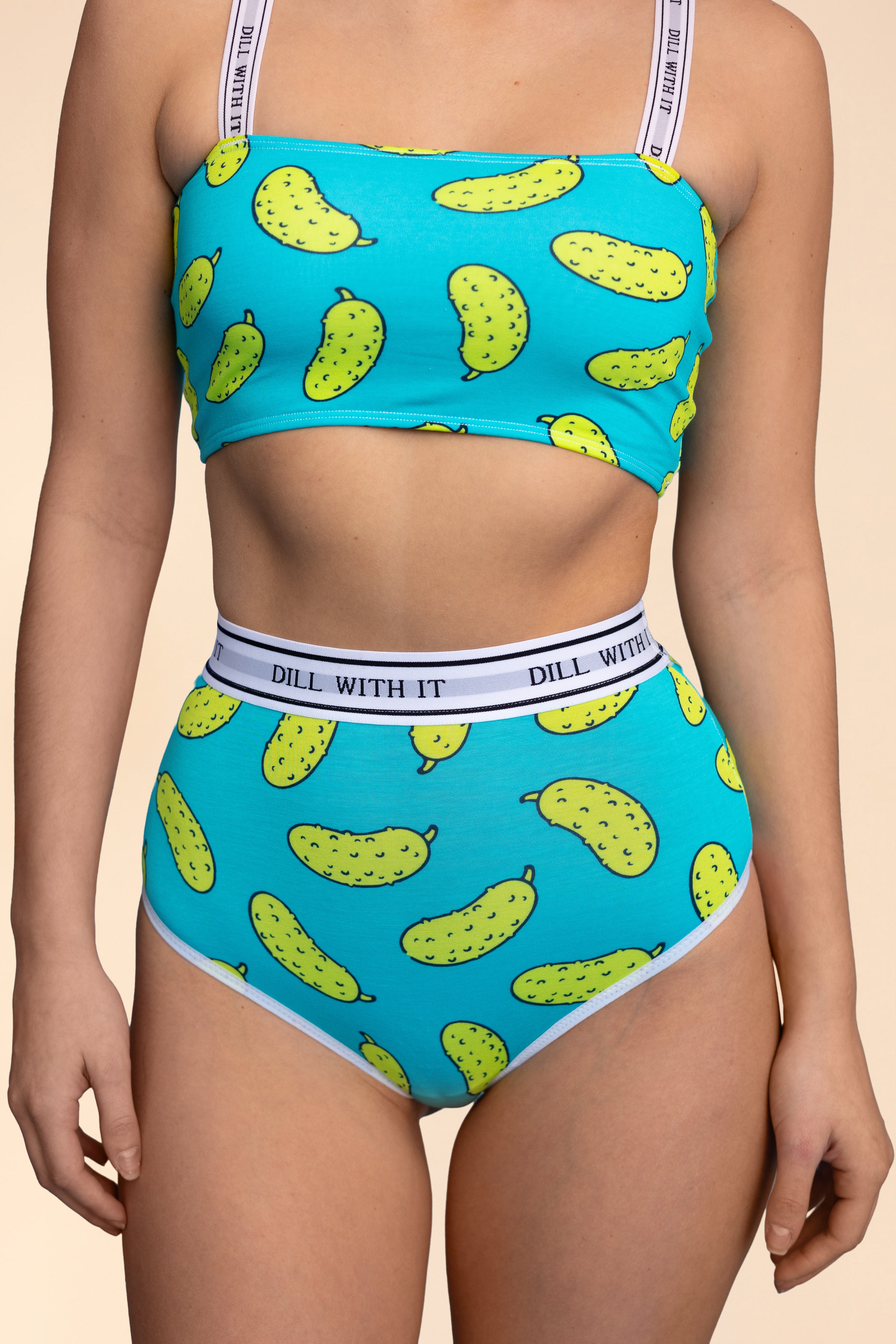 Tanga Taille Haute "DILL WITH IT"